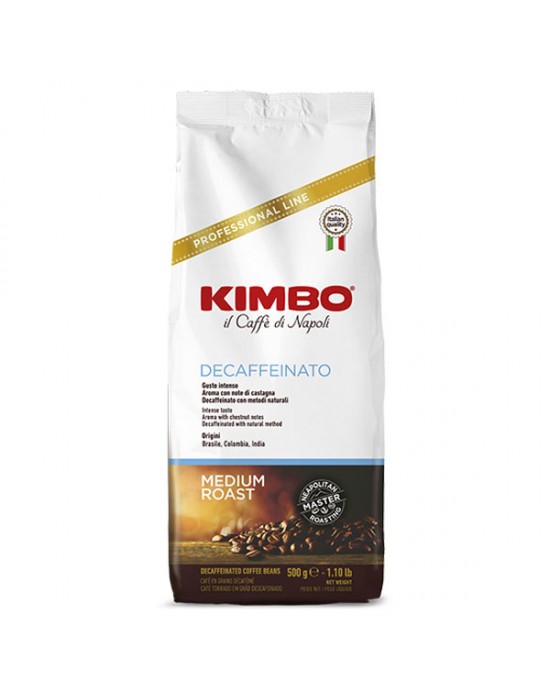 Kimbo Espresso Decaff безкофеиново кафе на зърна 500g 