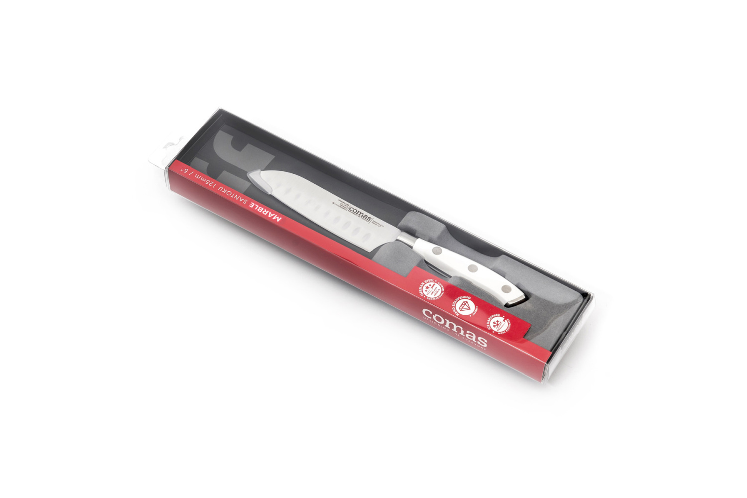 Кухненски нож Santoku mini - малък - 23 cm - Marble 