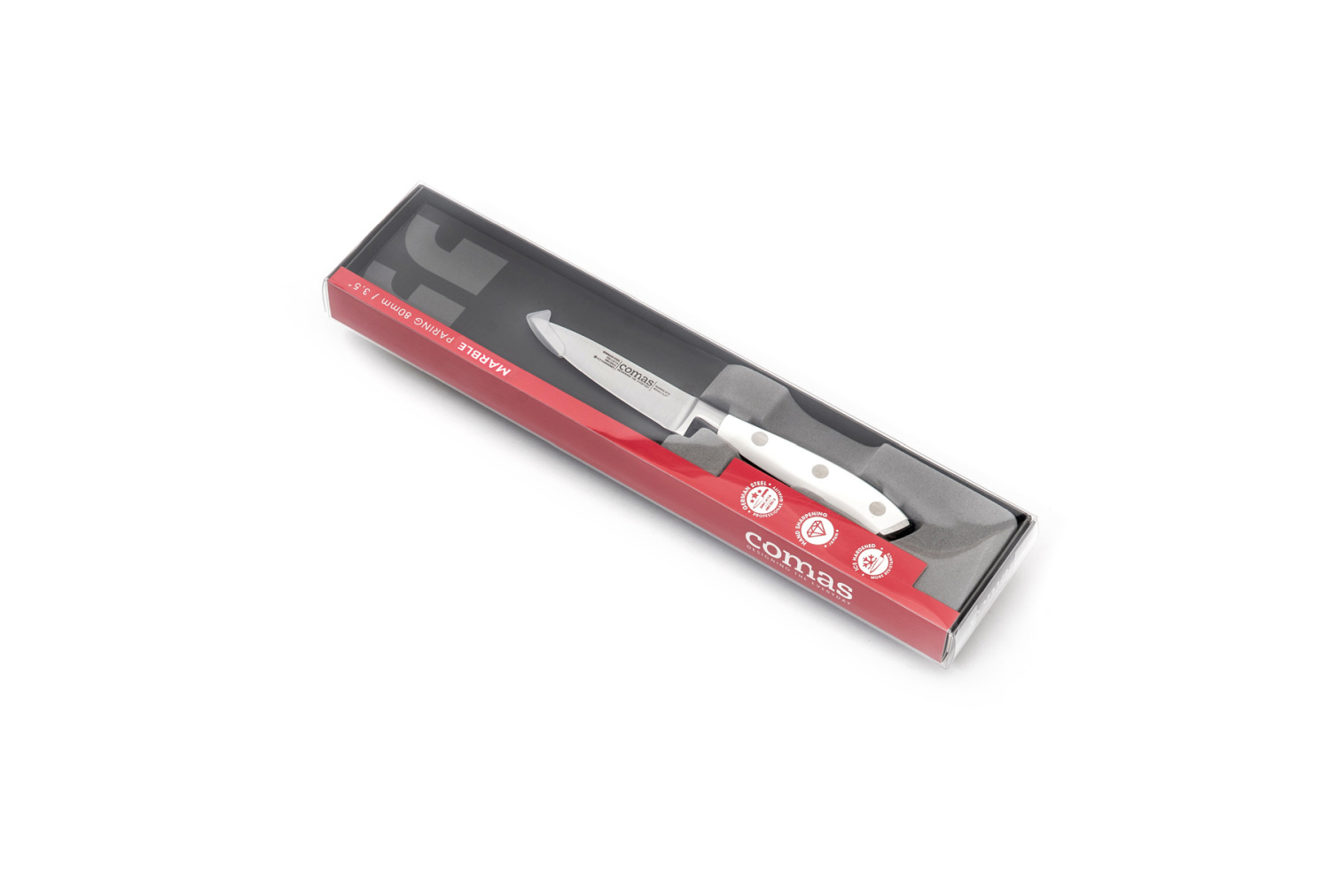 Кухненски нож за белене на плодове и зеленчуци  - 19cm - Marble Paring knife