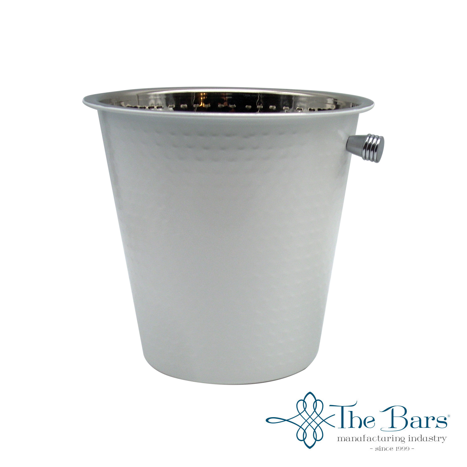 Шампраниера оребрена  БЯЛ МАТ 21.5см The Bars 