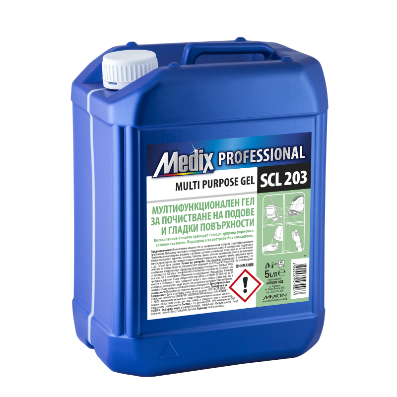 Медикс мултифункционален гел за почистване на подове и гладки повърхности  5L