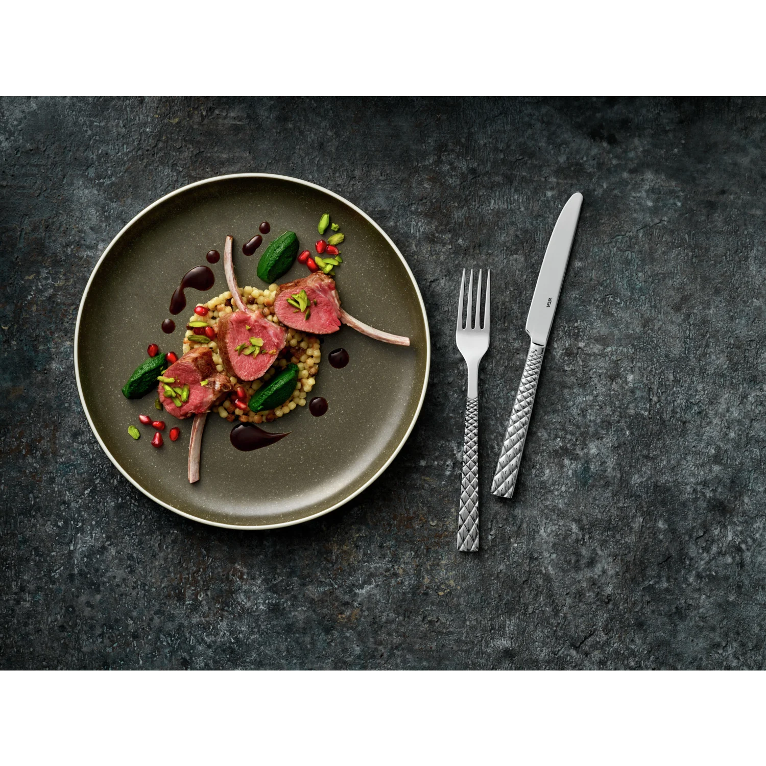 Vega Ossora Dark Taupe чиния Ø27cm