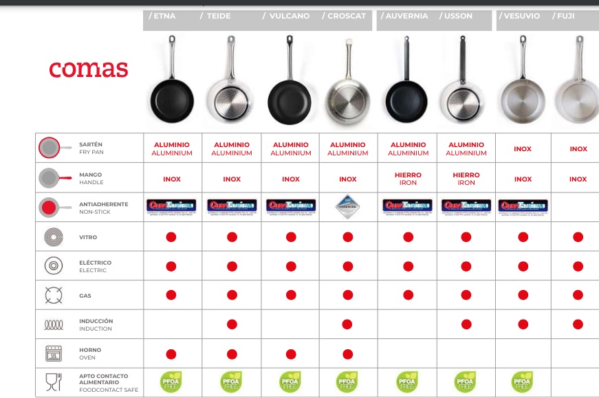 Професионален тиган AUVERGNE с желязна дръжка - 28 см