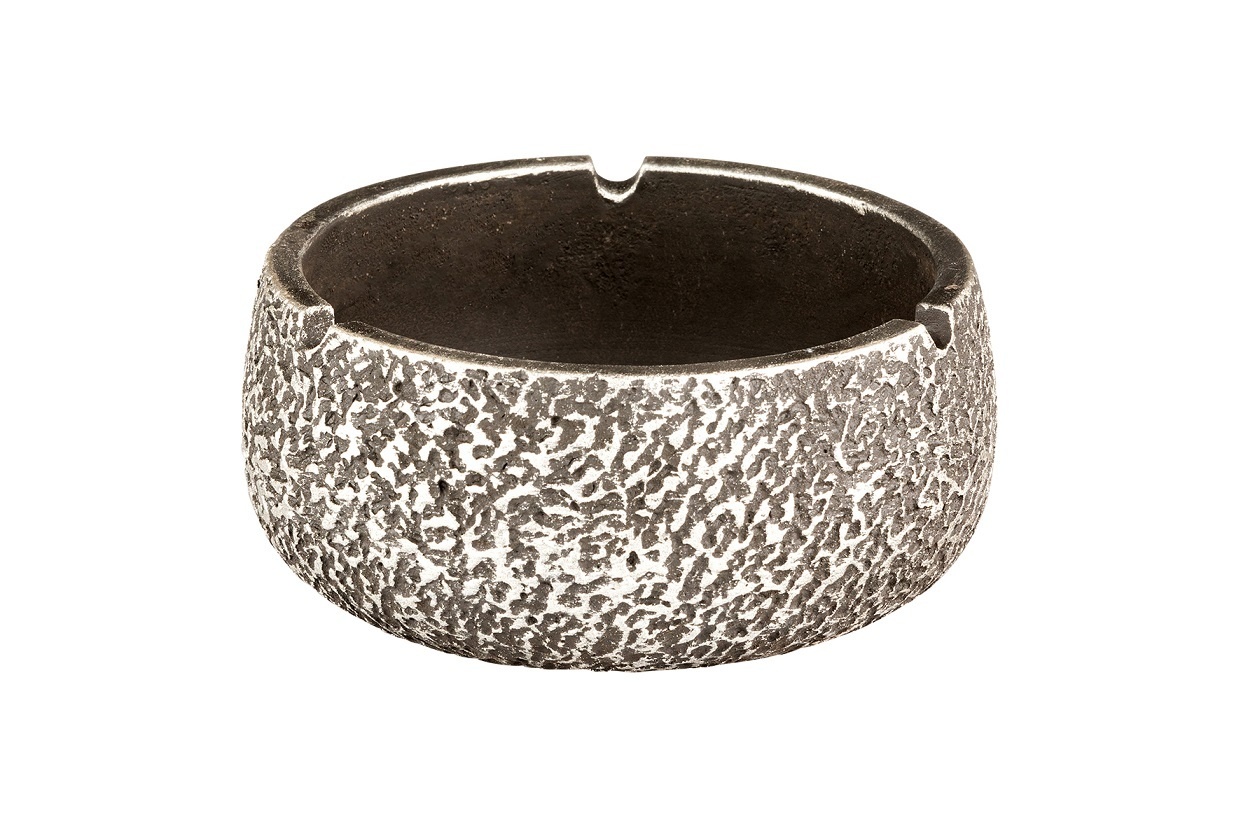 Пепелник STONEWARE кафяво с бяло  ∅12.5см