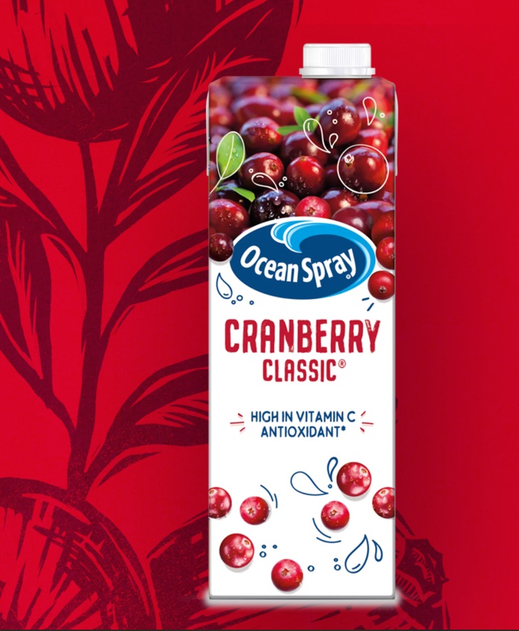Cranberry сок от червена боровинка  1L - Ocean Spray