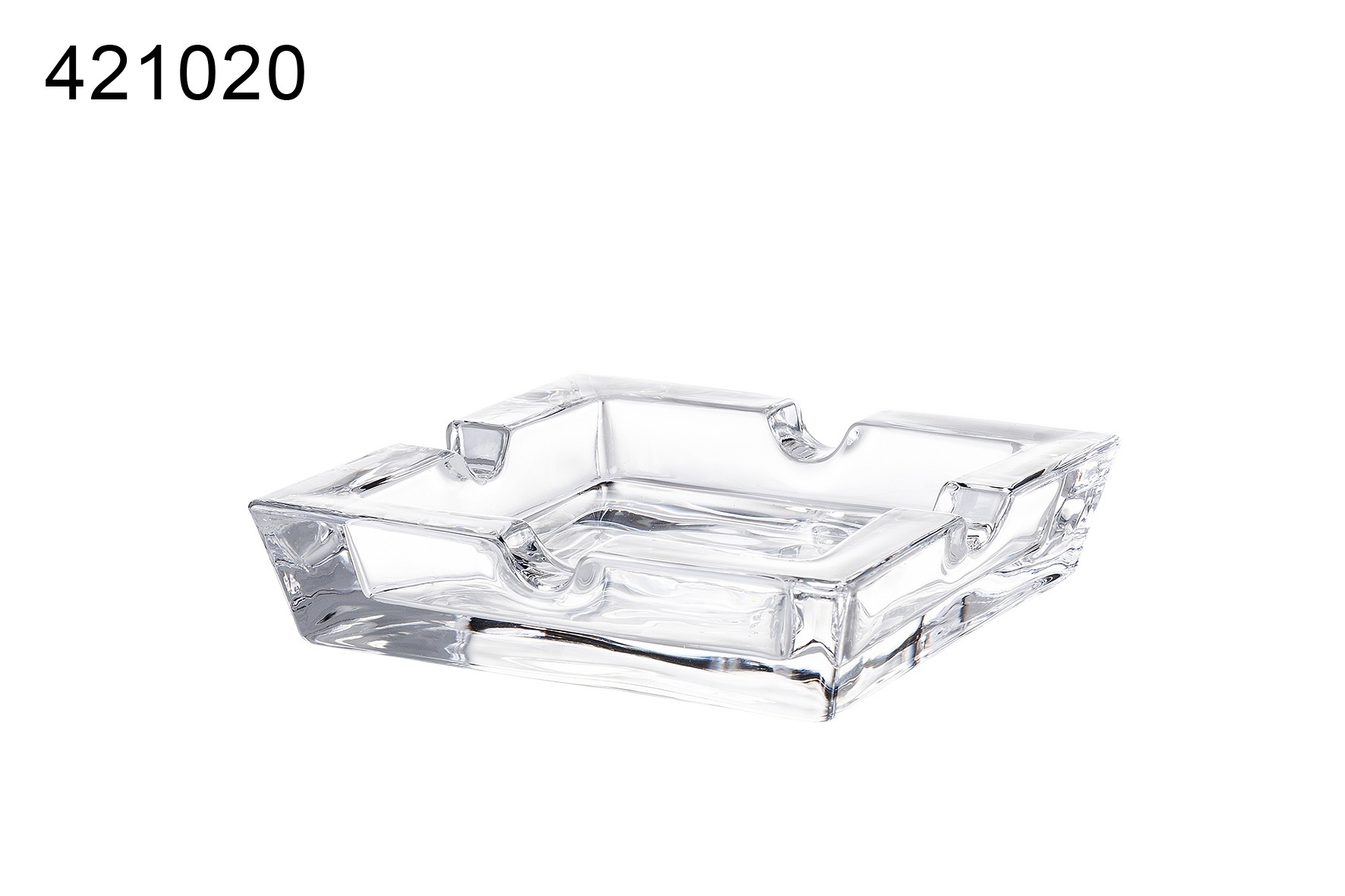 Пепелник за пури стъклен правоъгълен Angelo 