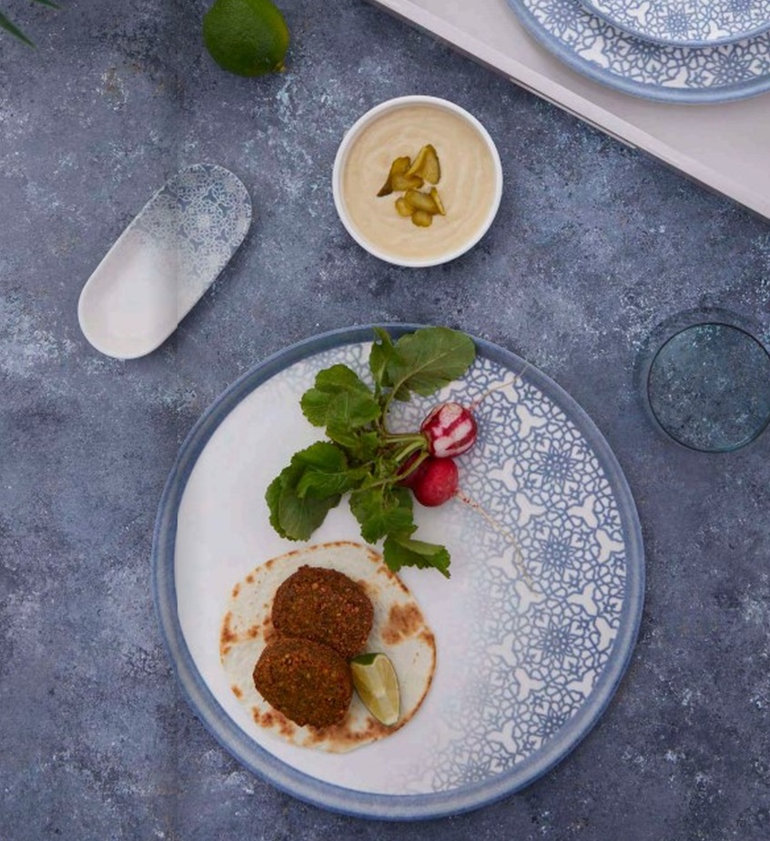 Kratos Casa Blue чиния с борд Ø19cm - Kütahya