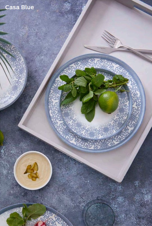 Kratos Casa Blue чиния с борд Ø27cm - Kütahya