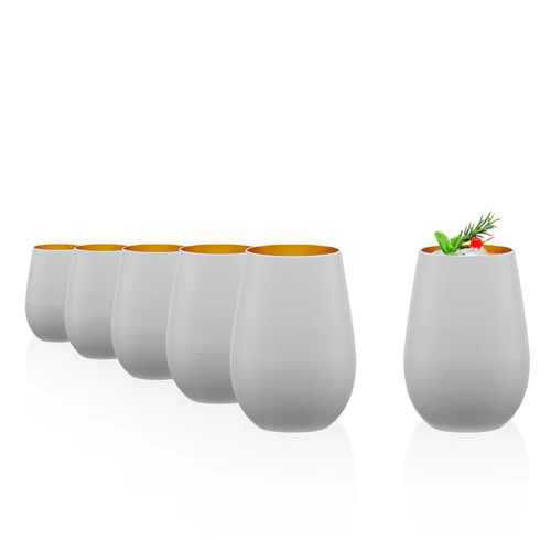 Olympic Tumbler бяла/медно 465ml - cocktail - Stolzle