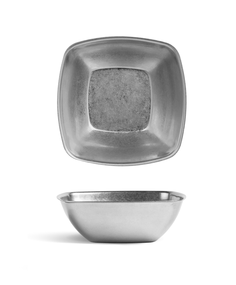 Vintage Old silver inox квадратна купа 12cm - Viejo Valle