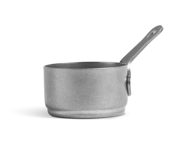  Vintage Old silver inox сосиера с дръжка 7.2cm - Viejo Valle 