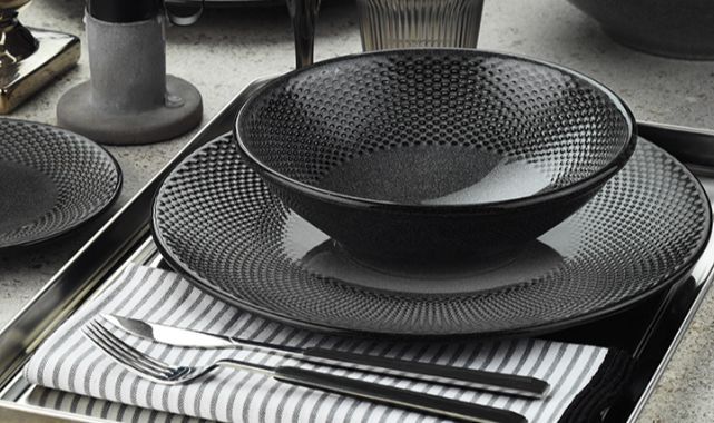 Panio Anthracite чиния Ø25cm - Kütahya