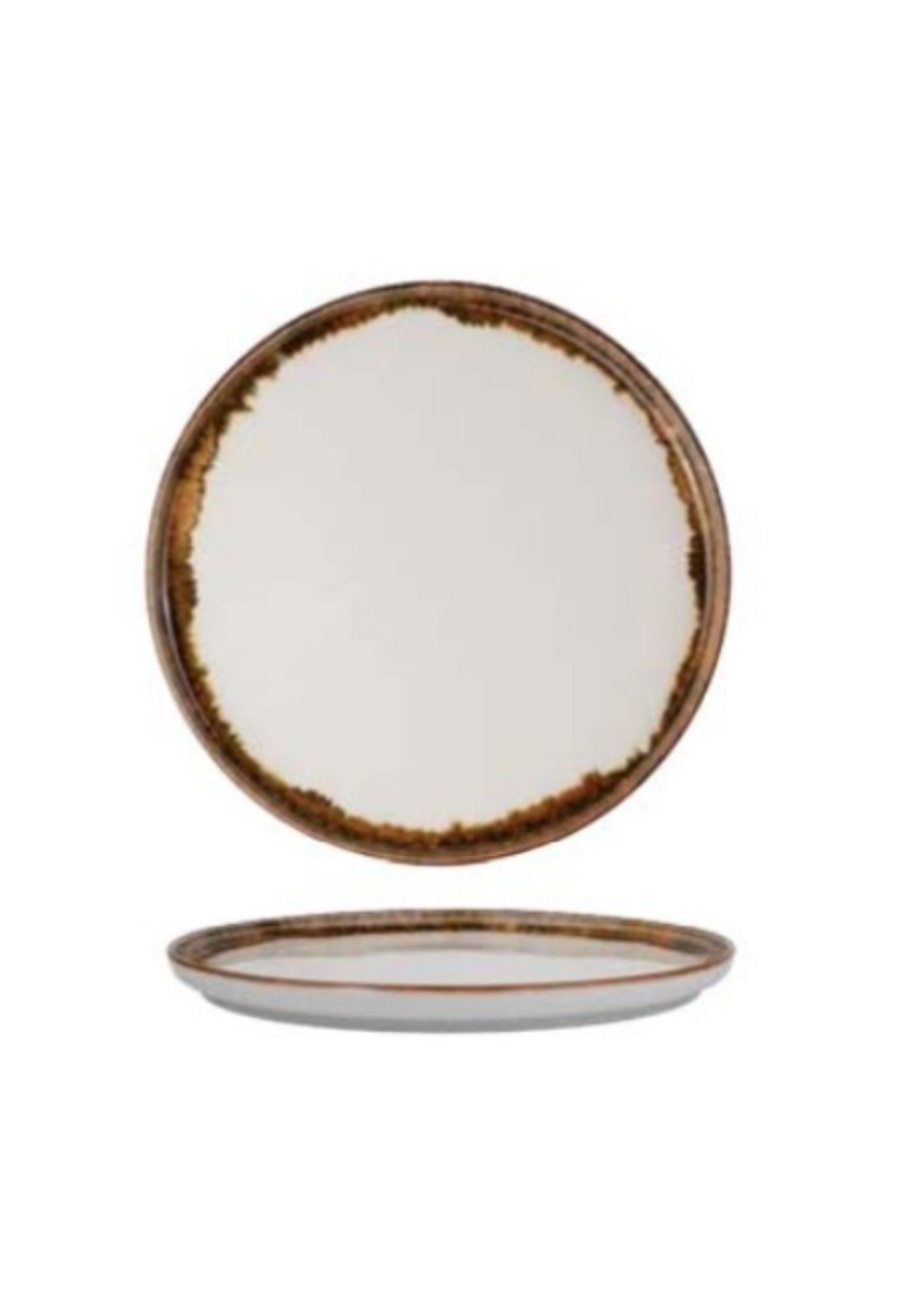 Fluer Amber Beige чиния с борд  Ø19cm - Kütahya 