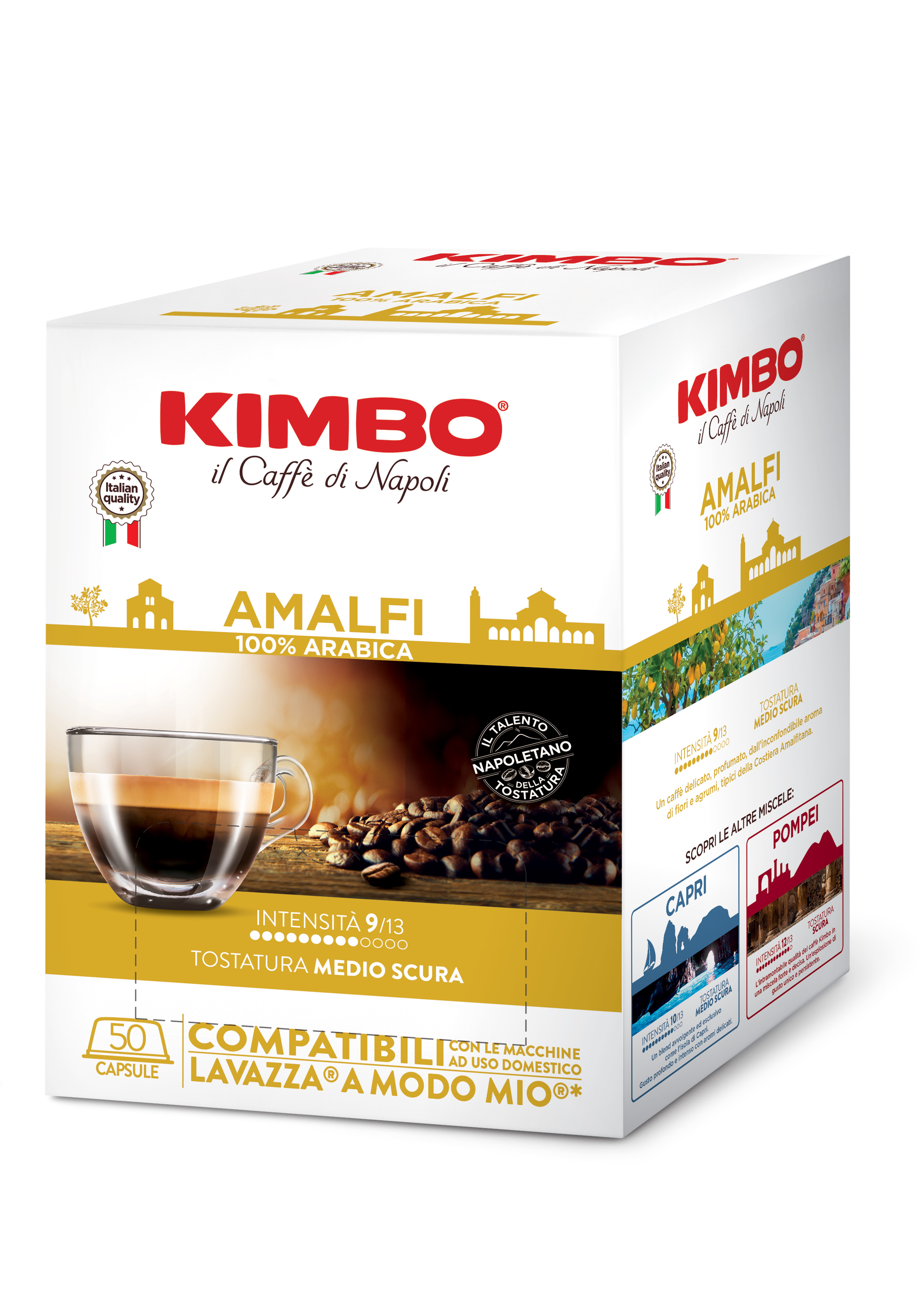 Kimbo Amalfi капсули за система a modo mio 50бр в опаковка