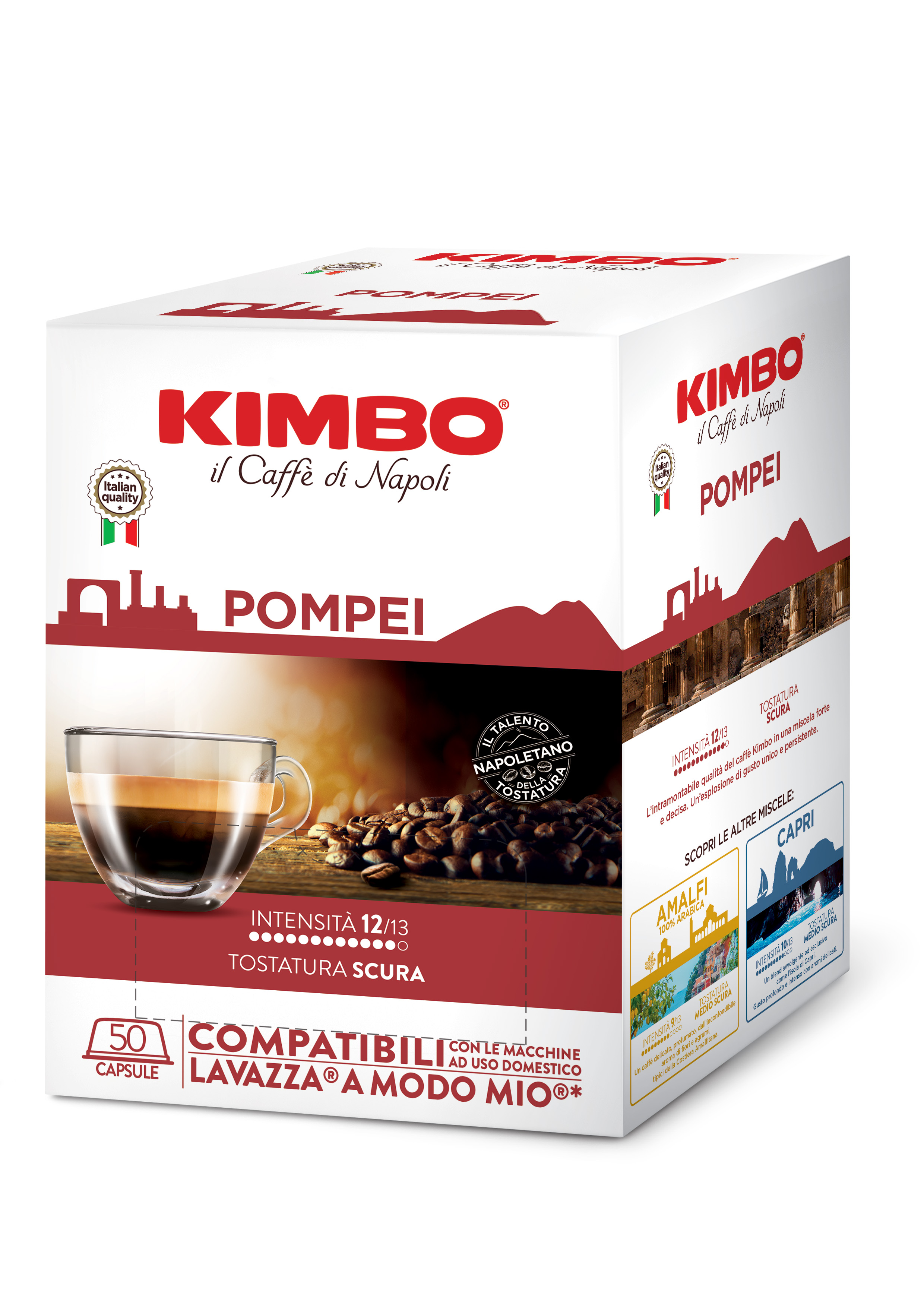 Kimbo Pompei капсули за система a modo mio 50бр в опаковка