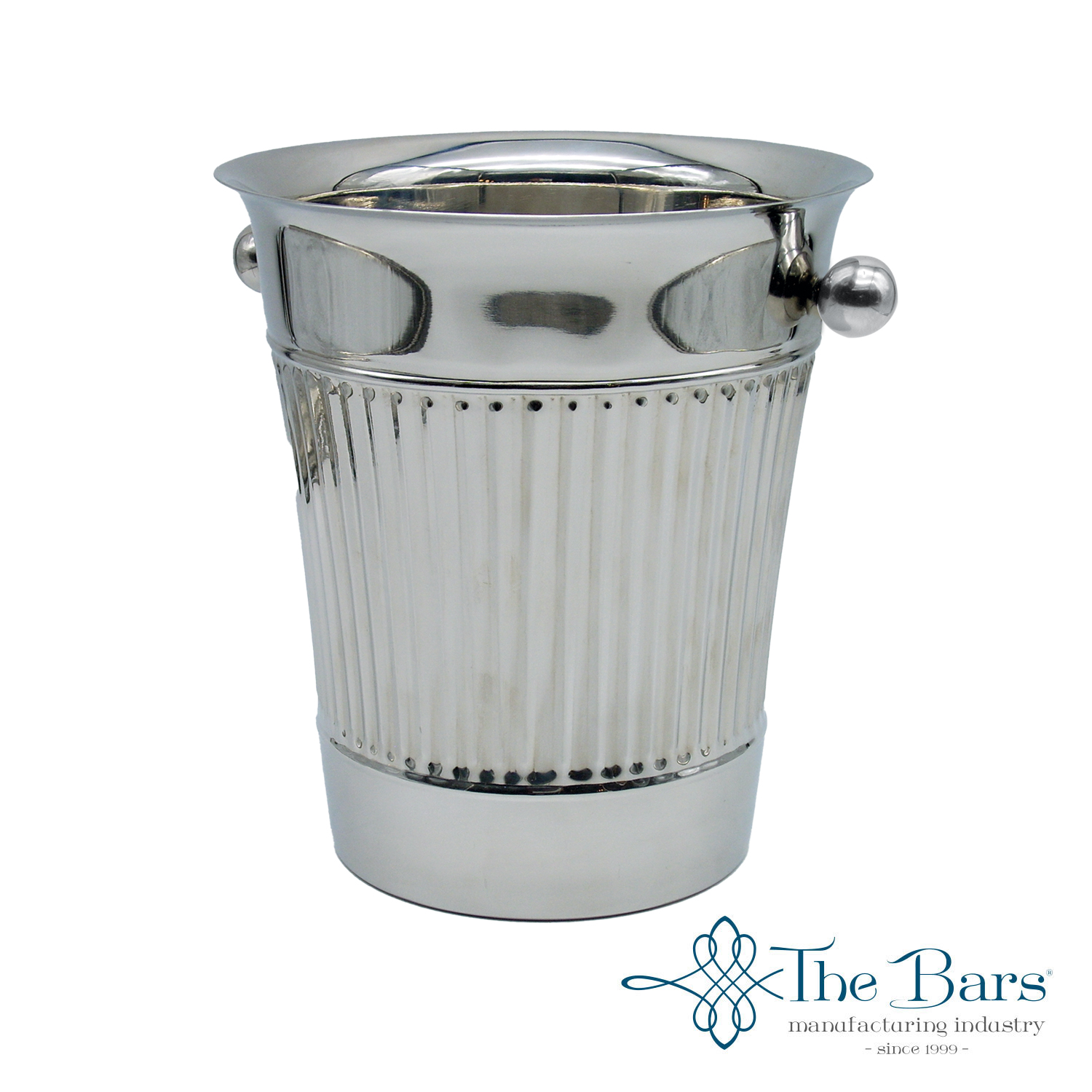 Шампаниера Inox с вертикални линии и двойни стени 21.5cm - The Bars 