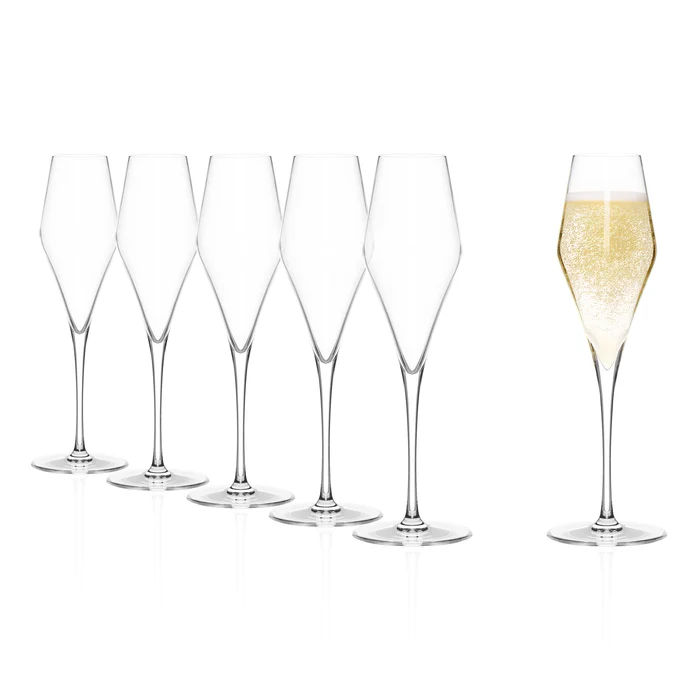 Кристална чаша Q1 Champagne за вино 300ml -  Stolzle 