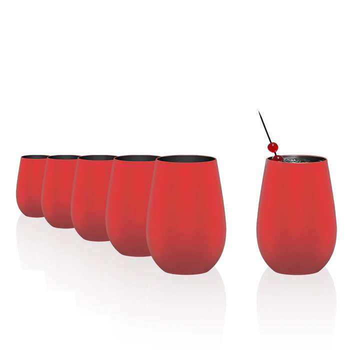 Olympic Tumbler червено/черно 465ml - cocktail - Stolzle