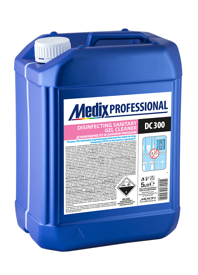 Медикс дезинфекциращ гел за санитарни помещения 5L
