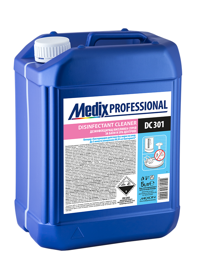 Медикс дезинфекциращ киселинен спрей за бани и spa-центрове 5L