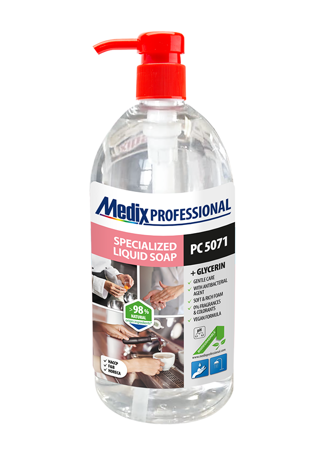 Медикс профи течен сапун с антибактериална съставка 1L