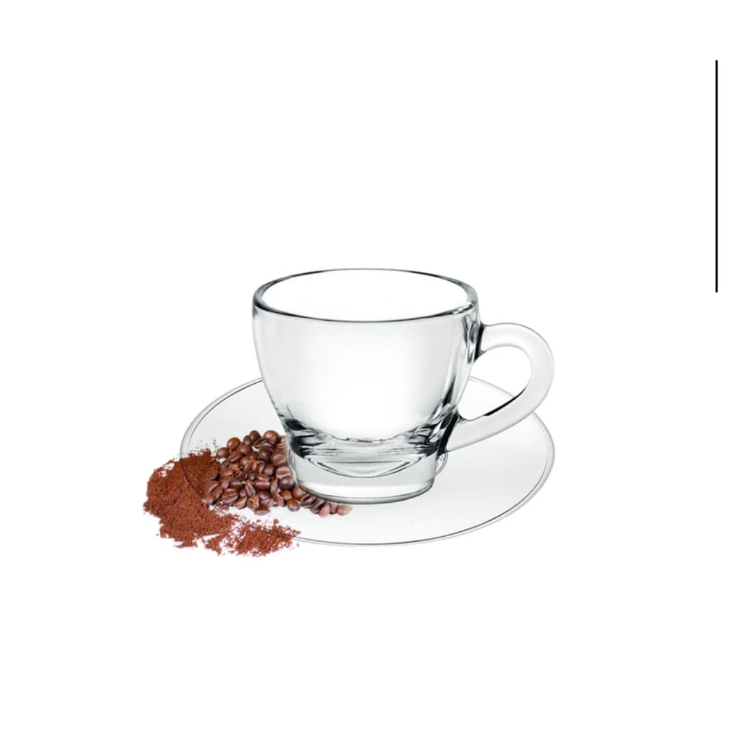 Ischia Coffee glass 80ml - чаша за кафе с чинийка  - Borgonovo 