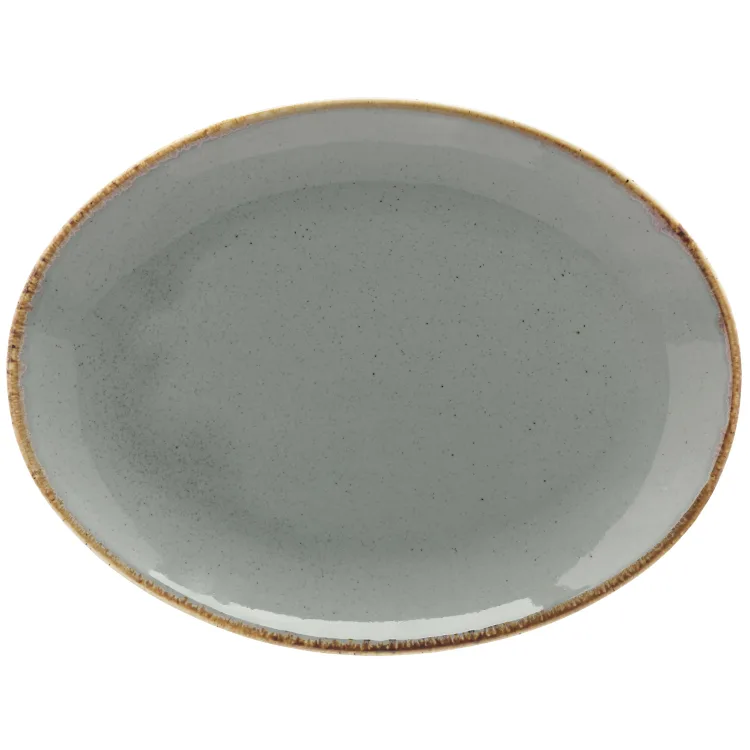 Vega Sidina grey овално плато 24/18cm 