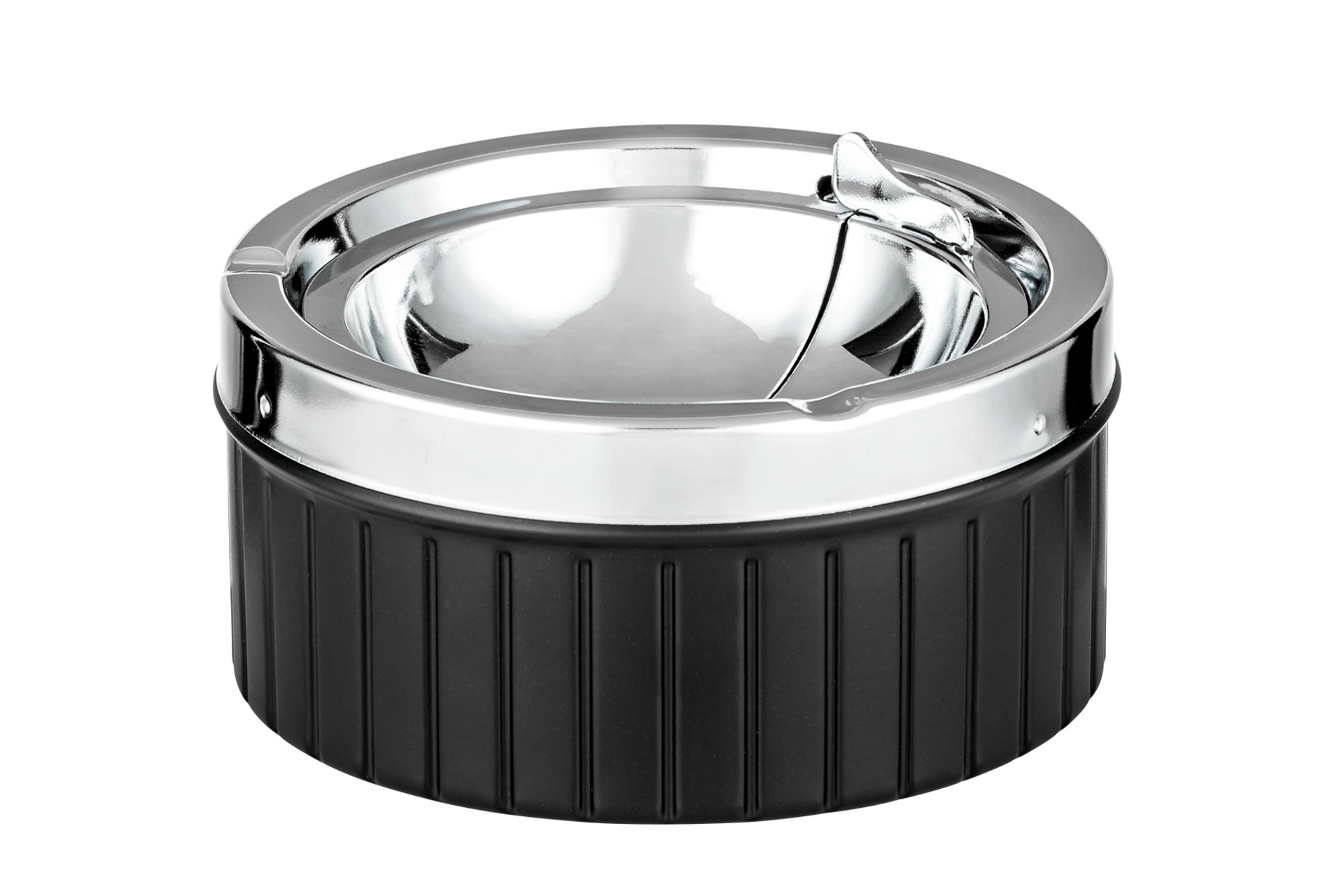 Пепелник Angelo Black/ Inox Ø11cm