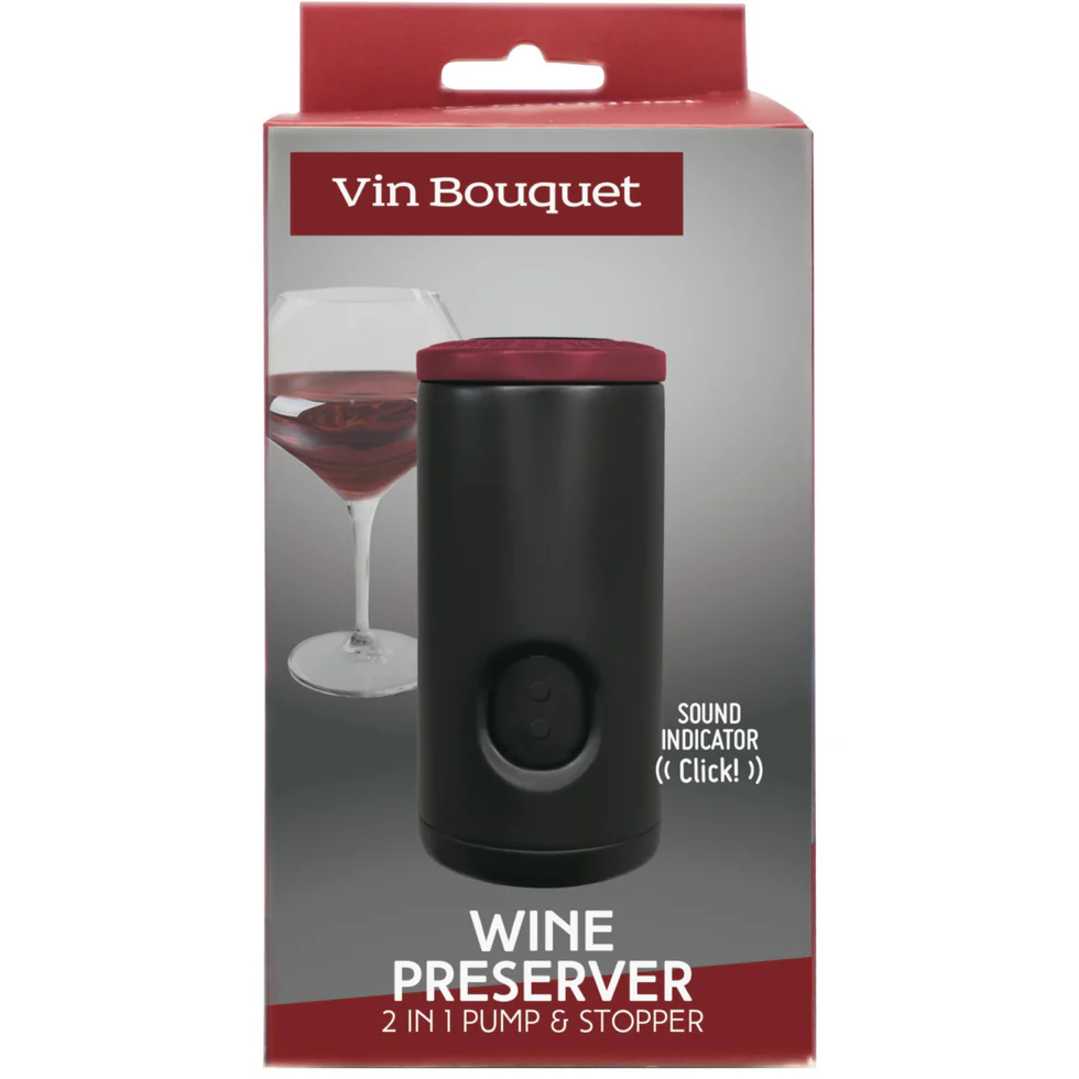 Vin Bouquet тапа за бутилки с вакуум помпа със звуков индикатор