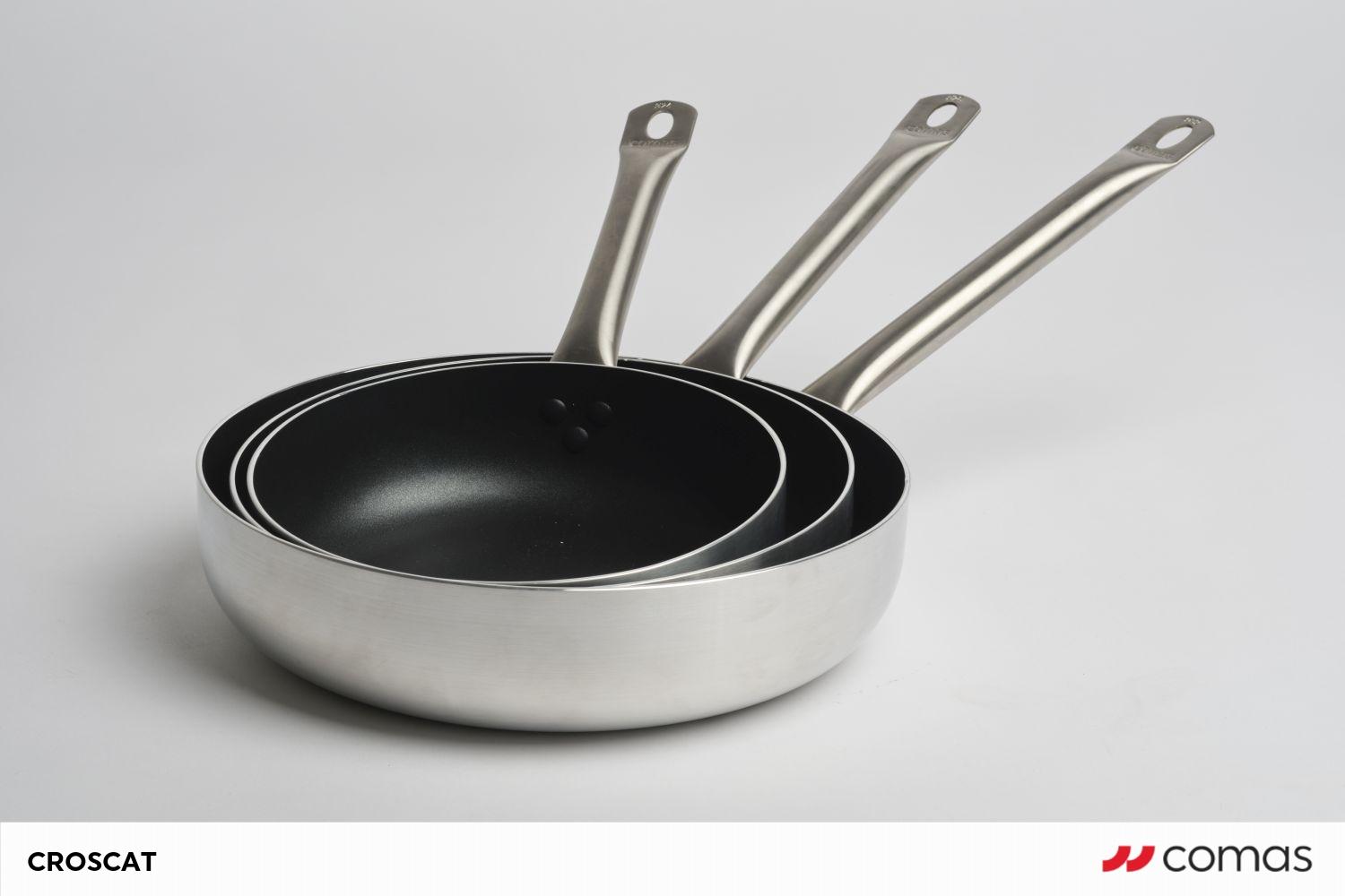  Професионален дълбок тиган с незалепващо покритие CROSCAT Ø28cm - Comas 