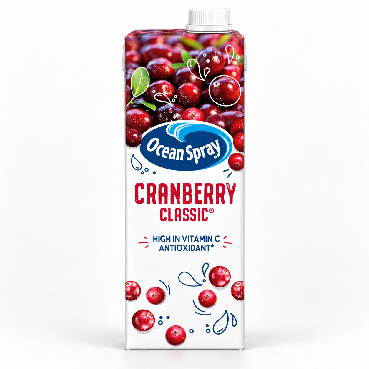 Cranberry сок от червена боровинка  1L - Ocean Spray
