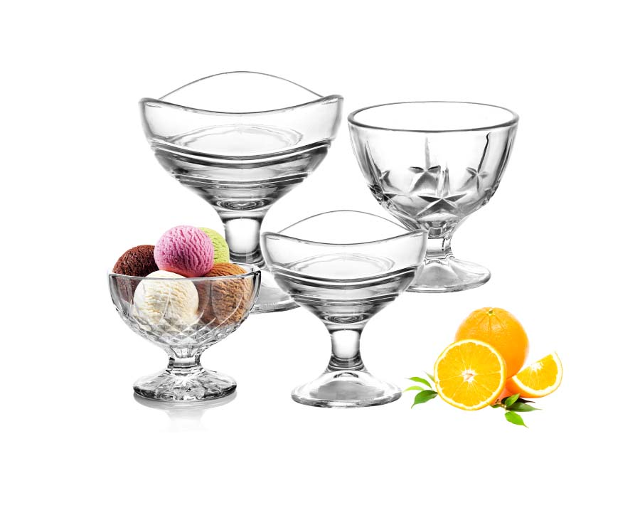 Bowls and cups for ice cream, ice, and nuts
